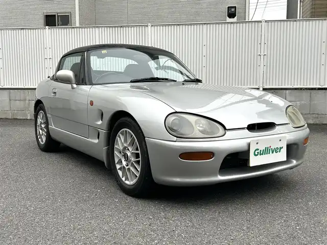 スズキ カプチーノ 栃木県 1992(平4)年 6.1万km シルバー フルオープン/社外オーディオ/ターボ/momoステアリング/エアコン/スペアタイヤ