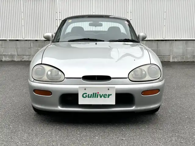 スズキ カプチーノ 栃木県 1992(平4)年 6.1万km シルバー フルオープン/社外オーディオ/ターボ/momoステアリング/エアコン/スペアタイヤ