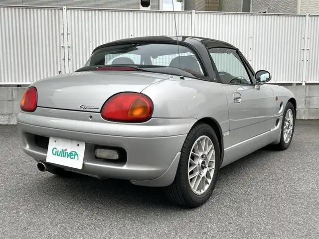スズキ カプチーノ 栃木県 1992(平4)年 6.1万km シルバー フルオープン/社外オーディオ/ターボ/momoステアリング/エアコン/スペアタイヤ
