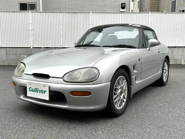 スズキ カプチーノ 栃木県 1992(平4)年 6.1万km シルバー フルオープン/社外オーディオ/ターボ/momoステアリング/エアコン/スペアタイヤ