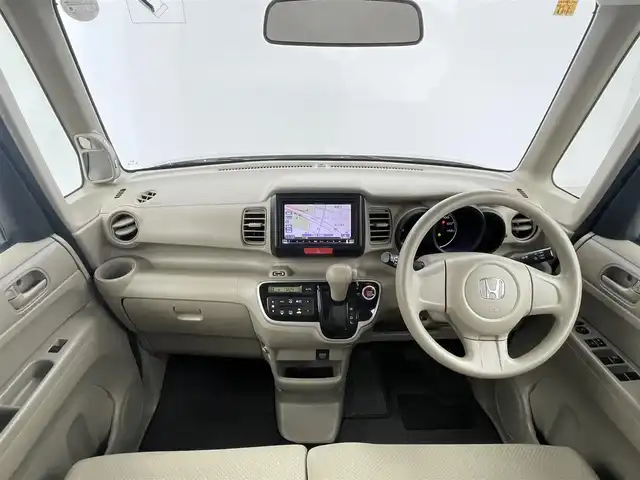 ホンダ Ｎ ＢＯＸ G 千葉県 2014(平26)年 6.7万km カトラリーシルバーM 社外メモリーナビ/ワンセグTV/スマートキー/プッシュスタート/オートエアコン/フロアマット/Wエアバッグ