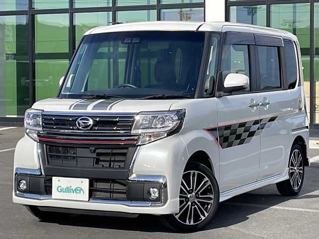 ダイハツ タント カスタムRS トップED LTD SAⅢ 道東・釧路十勝 2018(平30)年 6.7万km パールホワイトⅢ ・４WD/・ターボ/・純正8インチメモリナビ/（CD・DVD・BT・AM・FM・フルセグ）/・パノラミックビューカメラ/・両側パワースライドドア/・エンジンスターター/・ETC/・衝突被害軽減ブレーキ/・横滑り防止装置/・前席シートヒーター/・ハーフレザーシート/・純正フロアマット/・ドアバイザー/・LEDヘッドライト/・フロントフォグライト/・アイドリングストップ/・オートハイビーム/・オートライト/・スマートキー/・プッシュスタート/・革巻きステアリング
