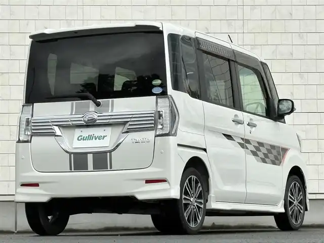 ダイハツ タント カスタムRS トップED LTD SAⅢ 岩手県 2018(平30)年 6.7万km パールホワイトⅢ 禁煙車/４WD/ターボ/全方位カメラ/両側パワースライドドア/シートヒーター/純正8インチメモリナビ/→フルセグTV/Bluetooth/CD/DVD/FM/AM/バックカメラ/衝突被害軽減ブレーキ/横滑り防止装置/オートライト/オートハイビーム/LEDヘッドライト/フォグライト/〇プッシュスタート/〇電動格納ミラー/〇ウィンカーミラー/〇シガーソケット/〇ドアバイザー/〇フロアマット/〇スマートキー/ETC