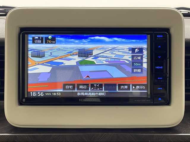 スズキ ラパン モード 群馬県 2020(令2)年 5万km ブルーイッシュブラックパール3 純正ナビ　フルセグＴＶ　シートヒーター　純正ＥＴＣ　前後ドラレコ　衝突被害軽減ブレーキ　レーンアシスト　ＨＩＤヘッドライト　オートライト　革巻きステアリング スマートキー プッシュスタート 禁煙車