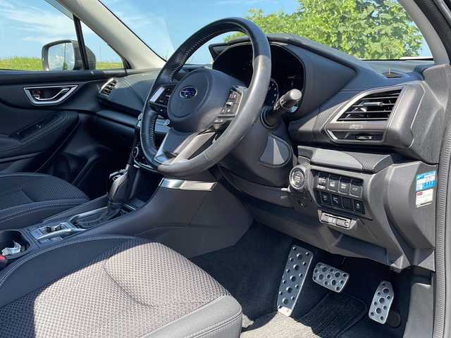 スバル フォレスター ハイブリッド アドバンス 新潟県 2021(令3)年 5.3万km マグネタイトグレーメタリック 4WD/純正SDナビ/CD/DVD/BT/フルセグテレビ/フロント/サイド/バックカメラ/ETC/ドライブレコーダー/衝突被害軽減ブレーキ/レーンキープアシスト/レーダークルーズコントロール/半革シート/パワーシート/シートヒーター /ステアリングヒーター/ステアリングスイッチ/パドルシフト/パワーバックドア/コーナーセンサー/LEDヘッドライト/オートライト/フォグランプ/純正18インチアルミホイール