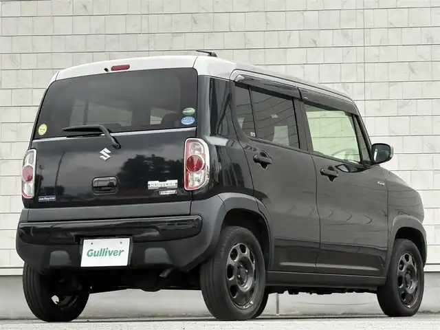 スズキ ハスラー F リミテッド Ⅱ 岩手県 2018(平30)年 3.4万km ブルーイッシュブラックパール/シルバー2トーン 禁煙車/4WD/シートヒーター/社外2DINオーディオ/→Bluetooth/CD/FM/AM/衝突軽減システム/横滑り防止装置/ダウンヒルアシストコントロール/オートライト/〇プッシュスタート/〇ドアバイザー/〇フロアマット/〇電動格納ミラー/〇スマートキー/スペアキー/冬タイヤ社外アルミホイール車載