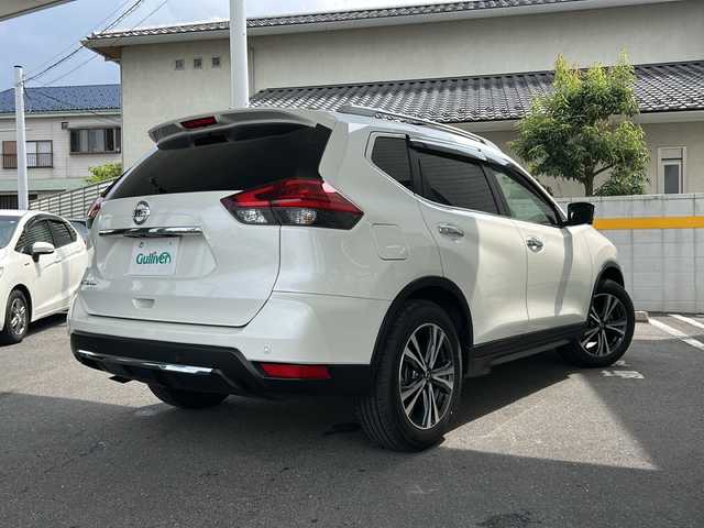 日産 エクストレイル 20Xi 大阪府 2018(平30)年 5.2万km ブリリアントホワイトパール 禁煙車/ワンオーナー/プロパイロット/　車間距離維持支援システム/　車線維持支援システム/衝突軽減被害ブレーキ/ハーフレザーシート/純正ナビ(AM/FM/CD/DVD/BT)/フルセグTV/デュアルエアコン/シートヒーター(全席)/アラウンドビューモニター/コーナーセンサー前後/ヒーテッドドアミラー/パワーバックドア/オートライト/純正フロアマット/純正ドアバイザー/純正AW
