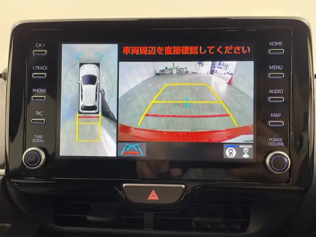 トヨタ ヤリス ハイブリッド Z 群馬県 2021(令3)年 1.1万km ブラック/コーラルクリスタルシャイン 純正８型ナビ　全周囲カメラ　フルセグＴＶ　シートヒーター　衝突被害軽減ブレーキ　レーンアシスト　オートハイビーム　ＬＥＤヘッドライト　ＢＳＭ　前後ドライブレコーダー　ＥＴＣ２．０　スマートキー　禁煙車