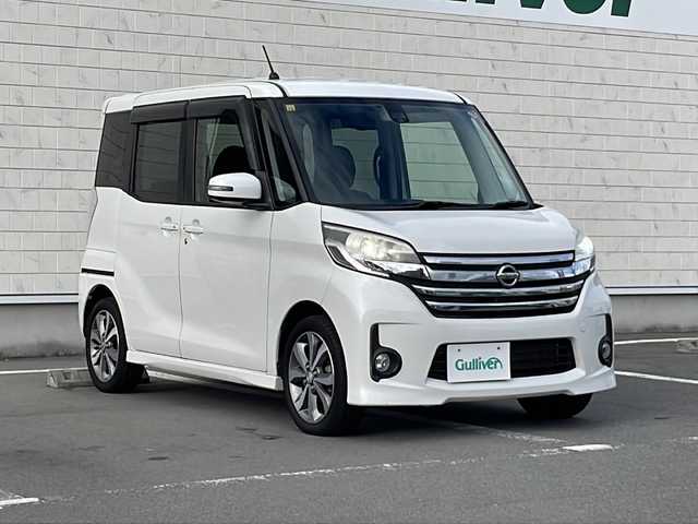 日産 デイズ ルークス ハイウェイスターターボ 静岡県 2016(平28)年 3.4万km ホワイトパール /社外ナビ/地デジTV//社外CD/DVD/Bluetooth//バック/全周囲カメラ//両側パワースライドドア//純正14インチAW//オートライト//ETC//スマートキー