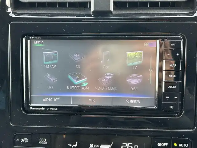 トヨタ プリウス Sツーリングセレクション 富山県 2020(令2)年 7.4万km アティチュードブラックマイカ 社外SDナビ(CN-RA03WD)/(AM/FM/CD/DVD/ipod)/フルセグTV/バックカメラ/Bluetooth/モデリスタエアロ/レーダークルーズコントロール/衝突軽減システム/コーナーセンサー/レーンキープアシスト/オートマチックハイビーム/横滑り防止装置/盗難防止装置/ETC/シートヒーター　運転席+助手席/合皮シート/フロアマット純正/純正AW/LEDオートライト/スマートキー×1/取扱説明書/保証書