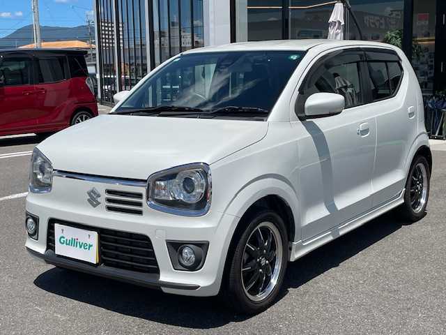 スズキ アルト ターボRS 長崎県 2015(平27)年 4.5万km パールホワイト 社外SDナビ/CD/USB/ワンセグTV/バックカメラ/衝突被害軽減システム/D席シートヒーター/ステアリングスイッチ/パドルシフト/アイドリングストップ/オートライト/ドライブレコーダー/純正15インチAW/ETC