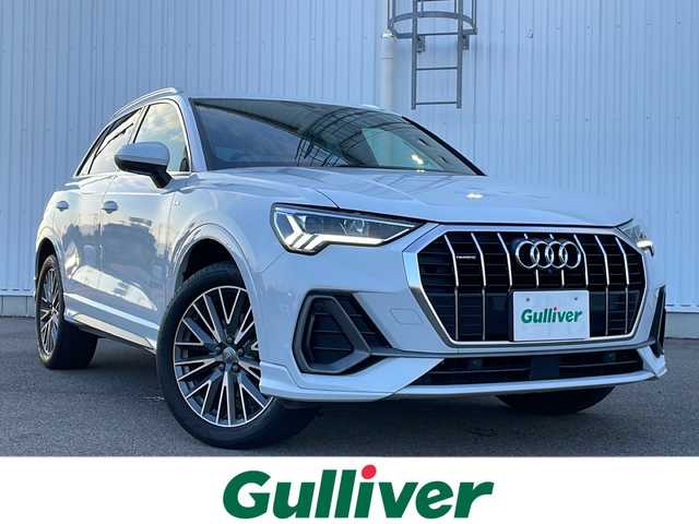 アウディ Ｑ３ 35TDIクワトロ Sライン 愛媛県 2020(令2)年 6.4万km グレイシアホワイトメタリック 純正ナビ/バックカメラ/全方位カメラ/ETC2/0/電子パーキング/クルーズコントロール追従有/ドライブレコーダー/レザーシート/前席シートヒーター/パワーバックドア/プレミアムサウンド/純正フロアマット/コーナーセンサー前後/純正19インチAW/BSM/４WD/Bluetooth/保証書/取扱説明書