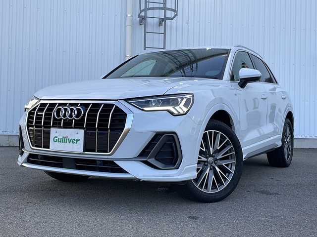 アウディ Ｑ３ 35TDIクワトロ Sライン 愛媛県 2020(令2)年 6.4万km グレイシアホワイトメタリック 純正ナビ/バックカメラ/全方位カメラ/ETC2/0/電子パーキング/クルーズコントロール追従有/ドライブレコーダー/レザーシート/前席シートヒーター/パワーバックドア/プレミアムサウンド/純正フロアマット/コーナーセンサー前後/純正19インチAW/BSM/４WD/Bluetooth/保証書/取扱説明書