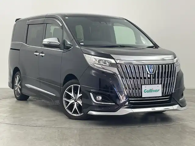 トヨタ エスクァイア ハイブリッド Gi 群馬県 2020(令2)年 2.3万km スパークリングブラックパールクリスタルシャイン モデリスタエアロ　純正１０インチナビ　純正１２．１インチフリップダウンモニター　バックカメラ　フルセグ　前後ドライブレコーダー　シートヒーター　両側パワースライドドア　スマートキー　モデリスタＡＷ