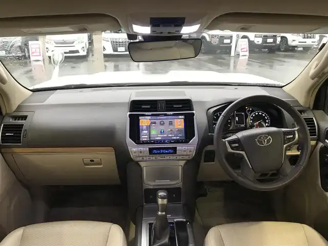トヨタ ランドクルーザー プラド TX Lパッケージ 富山県 2022(令4)年 4.4万km ホワイトパールクリスタルシャイン サンルーフ/フリップダウンモニター/純正AW冬タイヤ車載/アルパイン9型ナビ/フルセグTV/Bluetooth/バックカメラ/プリクラッシュセーフティ/クリアランスソナー/レーンキープアシスト/レーダークルーズコントロール/レザーシート/パワーシート/シートヒーター／エアシート/プッシュスタート/スマートキー/ETC