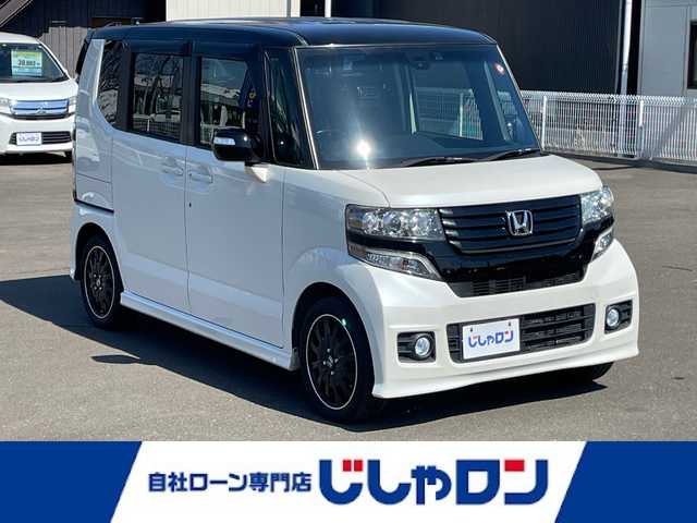 ホンダ Ｎ ＢＯＸ カスタム G ターボ Aパッケージ 宮城県 2014(平26)年 8.7万km プレミアムホワイトパール (株)IDOMが運営する【じしゃロン仙台店】の自社ローン専用車両になりますこちらは現金またはオートローンご利用時の価格です。自社ローンご希望の方は別途その旨お申付け下さい/両柄パワースライドドア/純正ナビ/クルーズコントロール/バックカメラ/ETC