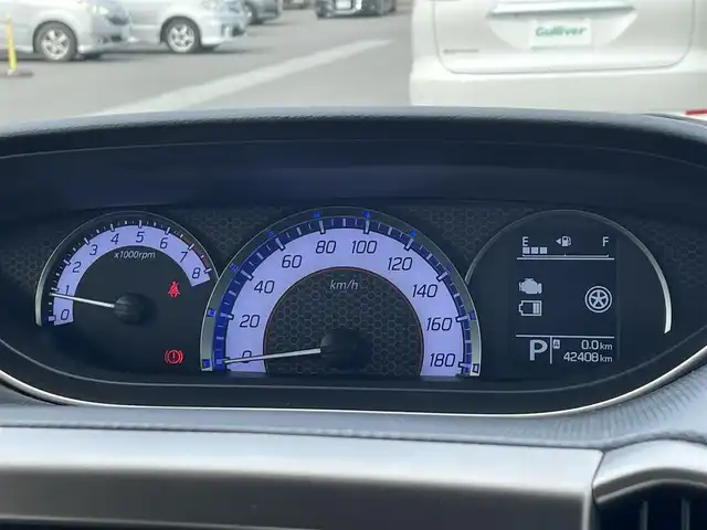 スズキ ソリオ バンディット Fリミテッド 滋賀県 2017(平29)年 4.3万km ミッドナイトバイオレットメタリック 禁煙車/社外ナビ/（CD/DVD/SD/Bluetooth/フルセグTV）/バックカメラ/両側電動スライドドア/衝突被害軽減システム/車線逸脱警報/革巻きステアリング/クルーズコントロール/ステアリングリモコン/ハーフレザーシート/シートヒーター/LEDヘッドライト/フォグランプ/オートヘッドライト/純正フロアマット/純正アルミホイール/純正ドアバイザー/スペアキー1本/アイドリングストップ/電動格納ミラー