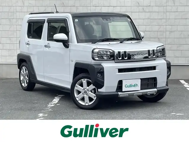 ダイハツ タフト G クロムベンチャー 愛知県 2022(令4)年 1.5万km シャイニングホワイトパール 登録時14704km/ワンオーナー/ＬＥＤヘッドライト/純正１５インチアルミ/純正ナビＴＶ/ＣＤ／ＤＶＤ／ＢＴ　フルセグ/バックカメラ/ドライブレコーダー/前席シートヒーター/純正フロアマット/衝突被害軽減ブレーキ/レーンキープアシスト/ガラスルーフ/電動格納ミラー/保証書/取扱説明書/スマートキー×2