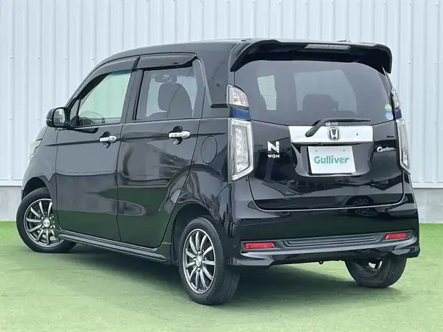 ホンダ Ｎ ＷＧＮ カスタム G Lパッケージ 香川県 2015(平27)年 5.3万km スマートブラック 純正14インチAW/キセノンヘッドライト/Fフォグ/クルーズコントロール/バックカメラ/純正7インチメモリナビ（CD/DVD/BT/USB/AUX）/フルセグテレビ/横滑り防止装置/盗難防止装置/ダブルエアバッグ/スマートキー