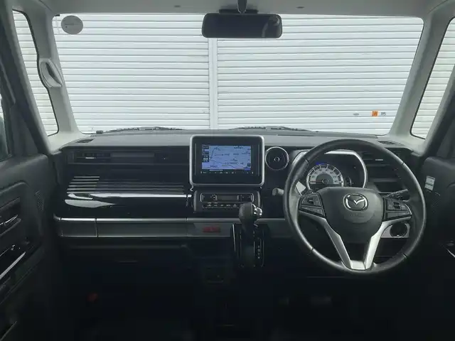 マツダ フレアワゴン カスタムスタイル ハイブリッド XT 長野県 2019(令1)年 4.7万km パール ワンオーナー/社外SDナビ/CD/Bluetooth/ワンセグ/バックカメラ/運転席シートヒーター/純正１５インチAW/ヘッドアップディスプレイ/コーナーセンサー/ETC/スペアキー/保証書/取説