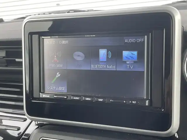 マツダ フレアワゴン カスタムスタイル ハイブリッド XT 長野県 2019(令1)年 4.7万km パール ワンオーナー/社外SDナビ/CD/Bluetooth/ワンセグ/バックカメラ/運転席シートヒーター/純正１５インチAW/ヘッドアップディスプレイ/コーナーセンサー/ETC/スペアキー/保証書/取説