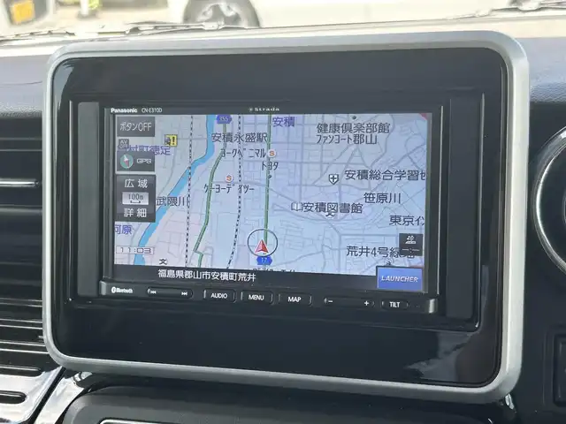 マツダ フレアワゴン カスタムスタイル ハイブリッド XT 福島県 2019(令1)年 4.7万km パール ワンオーナー/社外SDナビ（CD/Bluetooth/ワンセグ）/全周囲カメラ/ＥＴＣ/衝突被害軽減ブレーキ/レーンキープアシスト/クルーズコントロール/ヘッドアップディスプレイ/運転席シートヒーター/純正１５インチAW/ヘッドアップディスプレイ/コーナーセンサー/ETC/スペアキー/保証書/取説