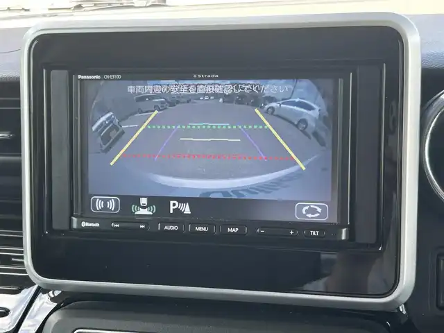 マツダ フレアワゴン カスタムスタイル ハイブリッド XT 福島県 2019(令1)年 4.7万km パール ワンオーナー/社外SDナビ（CD/Bluetooth/ワンセグ）/全周囲カメラ/ＥＴＣ/衝突被害軽減ブレーキ/レーンキープアシスト/クルーズコントロール/ヘッドアップディスプレイ/運転席シートヒーター/純正１５インチAW/ヘッドアップディスプレイ/コーナーセンサー/ETC/スペアキー/保証書/取説