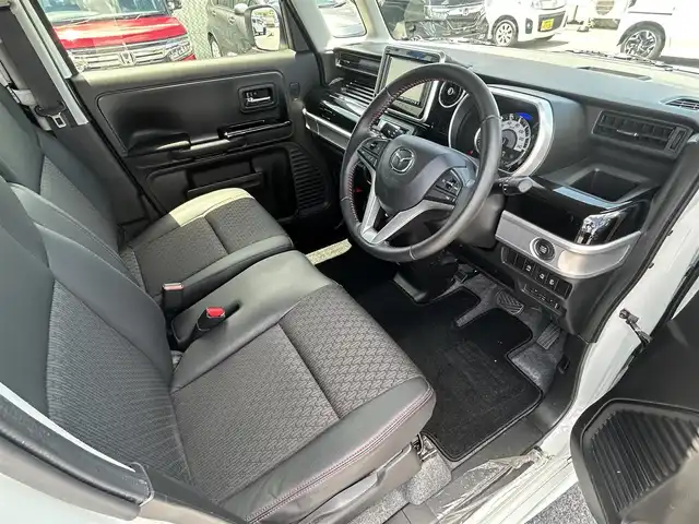 マツダ フレアワゴン カスタムスタイル ハイブリッド XT 福島県 2019(令1)年 4.7万km パール ワンオーナー/社外SDナビ（CD/Bluetooth/ワンセグ）/全周囲カメラ/ＥＴＣ/衝突被害軽減ブレーキ/レーンキープアシスト/クルーズコントロール/ヘッドアップディスプレイ/運転席シートヒーター/純正１５インチAW/ヘッドアップディスプレイ/コーナーセンサー/ETC/スペアキー/保証書/取説