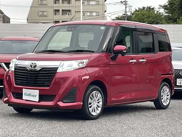 トヨタ ルーミー G 東京都 2019(令1)年 3.2万km マゼンタベリーマイカM 新車時保証書/ワンオーナー/スマートアシスト/取扱説明書【車両/ナビ】/純正SDナビ/ワンセグTV/SD/CD/BT/バックカメラ　ビルトインETC/LEDライト/オートライト/オートハイビーム/スマートキー×2/Egプッシュスタート/ストップボタン/クルーズコントロール/Wエアバッグ/横滑り防止装置/両側パワースライドドア