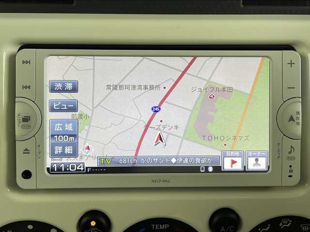 トヨタ ＦＪクルーザー 茨城県 2014(平26)年 10.7万km ホワイト 純正ナビ　バックモニター　ＥＴＣ　ドラレコ　ＬＥＤライト　フォグランプ　衝突被害軽減ブレーキ　横滑り防止装置　コーナーセンサー　ＲＡＹＳ１７インチアルミホイール　純正フロアマット　ルーフレール