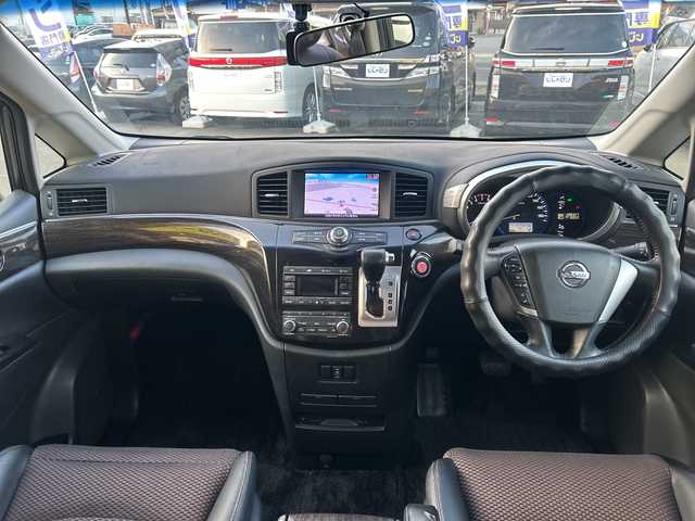 日産 エルグランド 250HWS アーバンクロム 長野県 2013(平25)年 12.9万km ブリリアントホワイトパール 【(株)IDOMが運営する【じしゃロン長野店】の自社ローン対象車両になります。こちらは現金ご利用時の価格です。自社ローンご希望の方は別途その旨お申付け下さい。】					/全方位モニター　/メーカーオプションナビ（ＤＶＤ，ＣＤ、フルセグＴＶ）/ビルトインＥＴＣ　/両側パワースライドドア　/プッシュスタート/ハーフレザーシー/ドラレコ前方のみ/フォグランプ　/フリップダウンモニター