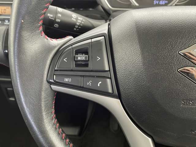 スズキ スペーシア カスタム HYBRID XS 千葉県 2018(平30)年 5.5万km ブルーイッシュブラックパール3 禁煙車/社外ナビ　MDV-D305W（ワンセグTV/BT/CD/SD）/バックカメラ/両側パワースライドドア　/前方ドライブレコーダー /ETC/ステアリングリモコン/デュアルセンサーブレーキサポート/車線逸脱警告/ハーフレザーシート/運転席シートヒーター/LEDヘッドライト/LEDフォグランプ/プッシュスタート/スマートキー/後席サーキュレーター/後席サンシェード/純正アルミホイール15インチ/純正フロアマット/純正ドアバイザー