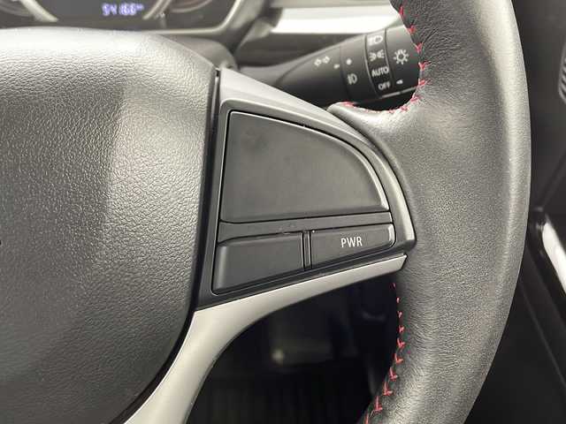 スズキ スペーシア カスタム HYBRID XS 千葉県 2018(平30)年 5.5万km ブルーイッシュブラックパール3 禁煙車/社外ナビ　MDV-D305W（ワンセグTV/BT/CD/SD）/バックカメラ/両側パワースライドドア　/前方ドライブレコーダー /ETC/ステアリングリモコン/デュアルセンサーブレーキサポート/車線逸脱警告/ハーフレザーシート/運転席シートヒーター/LEDヘッドライト/LEDフォグランプ/プッシュスタート/スマートキー/後席サーキュレーター/後席サンシェード/純正アルミホイール15インチ/純正フロアマット/純正ドアバイザー