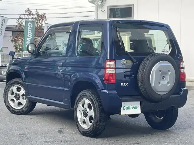 日産 キックス RS 宮城県 2011(平23)年 2.7万km ネアーズブルー ワンオーナー　/４ＷＤ　/ターボ　/ＥＴＣ　/前後ドラレコ（バックモニター兼用）/純正フロアマット　/トラントファーシフトレバー（４ＷＤ切替シフト）　/社外ナビ/社外オーディオ/　CD/FM/AM/MP3/AUX/社外アルミホイール付きサマータイヤ積載/　175/80　15インチ　溝４mm/保証書/取扱説明書