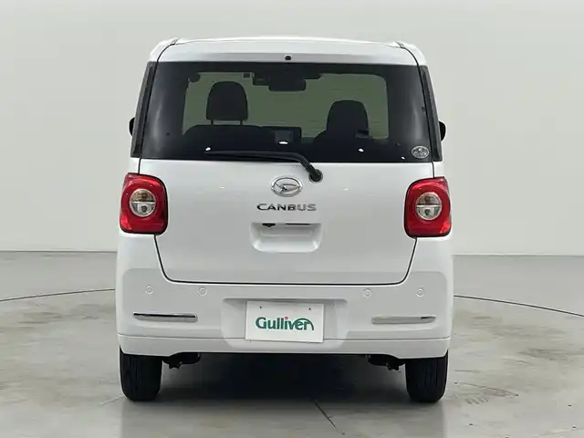 ダイハツ ムーヴ キャンバス セオリー G 福岡県 2023(令5)年 1.1万km シャイニングホワイトパール 社外ナビ／フルセグＴＶ　/バックカメラ　/ホットカップホルダー　/ＥＴＣ　/前後ドラレコ　/コーナーセンサー　/衝突軽減ブレーキ　/横滑り防止装置　/アイドリングストップ　/シートヒーター　/両側電動スライドドア　/ＬＥＤヘッドライト