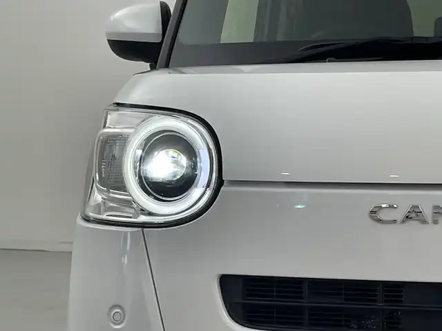 ダイハツ ムーヴ キャンバス セオリー G 福岡県 2023(令5)年 1.1万km シャイニングホワイトパール 社外ナビ／フルセグＴＶ　/バックカメラ　/ホットカップホルダー　/ＥＴＣ　/前後ドラレコ　/コーナーセンサー　/衝突軽減ブレーキ　/横滑り防止装置　/アイドリングストップ　/シートヒーター　/両側電動スライドドア　/ＬＥＤヘッドライト