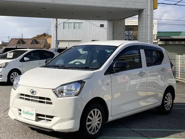 ダイハツ ミラ イース L SAⅢ 兵庫県 2019(令1)年 2.8万km ホワイト ワンオーナー/純正メモリーナビ(NMZK-W69D)/フルセグTV/CD/DVD/SD/Bluetooth/FM/AM/バックカメラ/ETC/前後ドライブレコーダー(DRY-TW8500)/スマートアシストIII/・衝突警報(対車両・歩行者)/・衝突回避支援ブレーキ(対車両・歩行者)/・前後誤発進抑制/・車両逸脱警報/・先行車発進告知/・オートハイビーム/前後クリアランスソナー/電格ミラー/アイドリングストップ/横滑り防止装置/ヘッドライトレベライザー/ISOFIX/ドアバイザー/フロアマット/スペアキー1本(板鍵)/新車時保証書/抜粋版取扱説明書