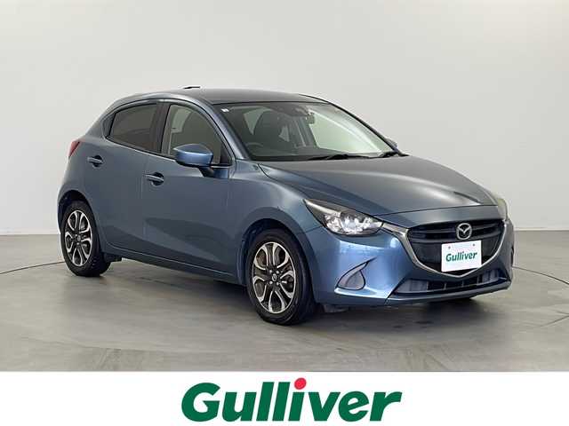 マツダ デミオ 13S 栃木県 2014(平26)年 6.5万km ブルーリフレックスマイカ 純正SDナビ/（BT　DVD　USB　CD　AM　FM)/フルセグTV/衝突軽減ブレーキ/バックカメラ/ステアリングスイッチ/キーレススマートキー/純正16インチアルミホイール/電動格納ミラー/アイドリングストップ/ETC/プッシュスタート/純正フロアマット