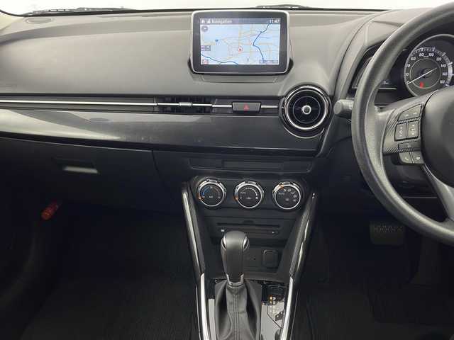 マツダ デミオ 13S 栃木県 2014(平26)年 6.5万km ブルーリフレックスマイカ 純正SDナビ/（BT　DVD　USB　CD　AM　FM)/フルセグTV/衝突軽減ブレーキ/バックカメラ/ステアリングスイッチ/キーレススマートキー/純正16インチアルミホイール/電動格納ミラー/アイドリングストップ/ETC/プッシュスタート/純正フロアマット