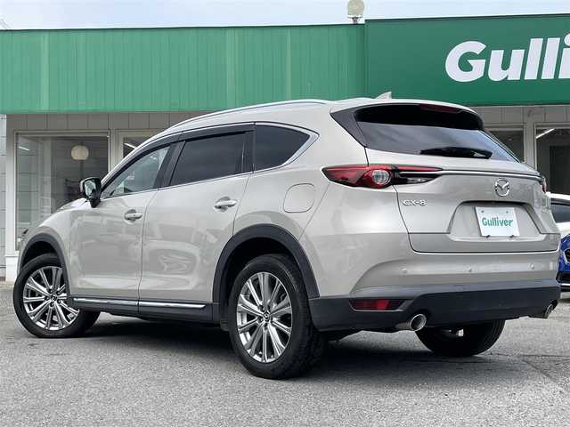 マツダ ＣＸ－８ XD エクスクルーシブモード 千葉県 2021(令3)年 5万km プラチナクォーツメタリック レザーシート/360°カメラ/BOSEプレミアムサウンド/純正マツダコネクトナビ/・Bluetooth/フルセグTV/純正ALPINEフリップダウンモニター【KGA4 V6 450】/前席パワーシート/1列目2列目シートヒーター/1列目2列目シートベンチレーション/パワーバックドア/レーンキープアシスト/アダプティブクルーズコントロール/ブラインドスポットモニター/スマートキー/前後コーナーセンサー/ヘッドアップディスプレイ/パドルシフト/純正19インチアルミホイール/置くだけ充電/純正アダプティブLEDヘッドライト/フォグランプ/本革巻ステアリング/純正前後ドライブレコーダー/ETC/サイド＆カーテンエアバッグ