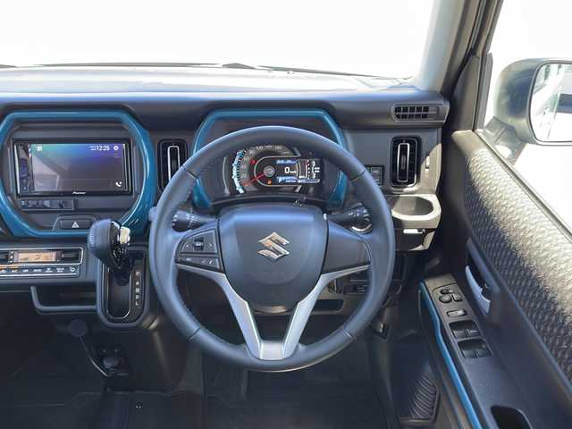 スズキ ハスラー HYBRID X 山口県 2020(令2)年 4.6万km オフブルーM 社外ディスプレイオーディオ/Bluetooth接続/CD/CDチェンジャー/ビルトインETC/ドライブレコーダー/純正フロアマット/シートヒーター/Safety sports/・デュアルカメラブレーキサポート/・後退時ブレーキサポート/・誤発進抑制機能/・後方誤発進抑制機能/・車線逸脱抑制機能/・車線逸脱警報機能/・ふらつき警報機能/・標識認識機能/・アダプティブクルーズコントロール/・先行車発進お知らせ機能/純正15インチアルミホイール/取り扱い説明書/保証書