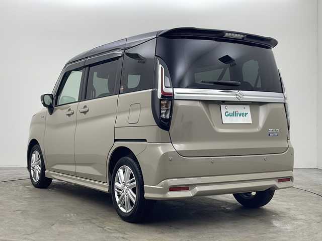 スズキ ソリオ HV MZ 秋田県 2025(令7)年 0.1千km キャラバンアイボリーパールM / ガンメタリック2トーン ４WD/メモリ純正ナビ(Bluetooth/CD/DVD/フルセグ)/全方位カメラ/両側パワースライドドア/前席シートヒーター/前後コーナーセンサー/アイドリングストップ/レーンキープアシスト/クルーズコントロール/車線逸脱警報/クリアランスソナー/オートマチックハイビーム/衝突被害軽減システム/横滑り防止装置/純正AW/サンシュード/LEDヘッドライト/スマートキー/スペアキー