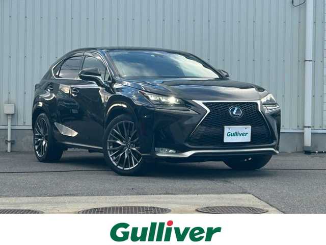 レクサス ＮＸ 300h Fスポーツ 山形県 2015(平27)年 8.6万km グラファイトブラックガラスフレーク 衝突被害軽減システム/純正SDナビ/　　【CD　DVD　BT　フルセグ　USB　AUX　MSV】/全周囲カメラ/パワーバックドア/レーダークルーズコントロール/LEDオートライト/レザーシート/パワーシート/エアシート/シートヒーター/純正20インチアルミホイール/ドライブレコーダー/コーナーセンサー/ステアリングヒーター/ブラインドスポットモニター/ステアリングスイッチ/スマートキー/ETC