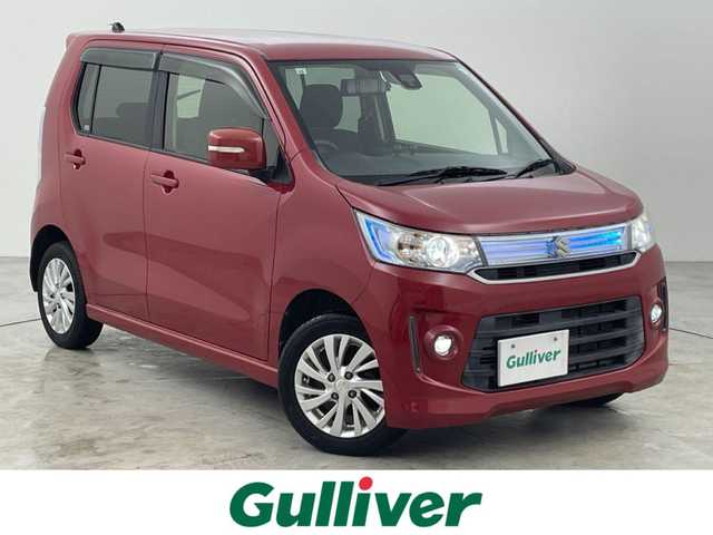 スズキ ワゴンＲ スティングレー X 福岡県 2015(平27)年 7.5万km フェニックスレッドパール 社外ナビ（Ｂｌｕｅｔｏｏｔｈ，フルセグＴＶ）　/ＥＴＣ　/デジタルミラー型ドラレコ　/衝突軽減ブレーキ　/横滑り防止装置　/アイドリングストップ　/シートヒーター　/純正フロアマット　/純正１４インチアルミホイール