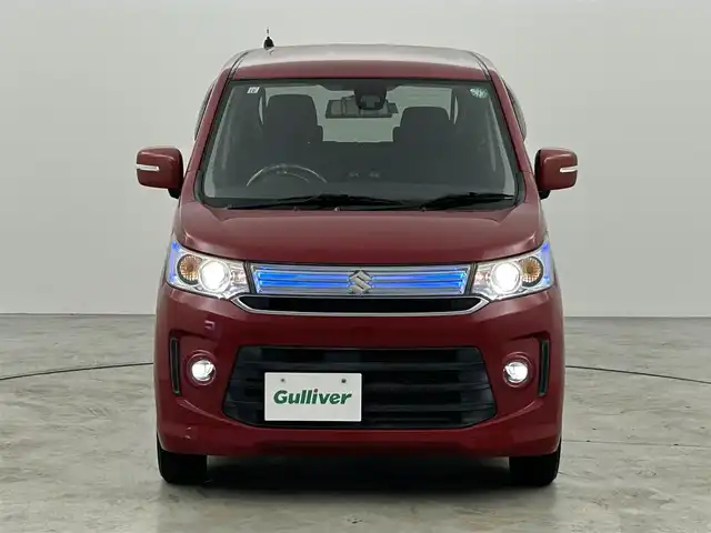 スズキ ワゴンＲ スティングレー X 福岡県 2015(平27)年 7.5万km フェニックスレッドパール 社外ナビ（Ｂｌｕｅｔｏｏｔｈ，フルセグＴＶ）　/ＥＴＣ　/デジタルミラー型ドラレコ　/衝突軽減ブレーキ　/横滑り防止装置　/アイドリングストップ　/シートヒーター　/純正フロアマット　/純正１４インチアルミホイール