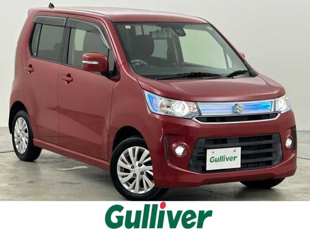 スズキ ワゴンＲ スティングレー X 福岡県 2015(平27)年 7.5万km フェニックスレッドパール 社外ナビ（Ｂｌｕｅｔｏｏｔｈ，フルセグＴＶ）　/ＥＴＣ　/デジタルミラー型ドラレコ　/衝突軽減ブレーキ　/横滑り防止装置　/アイドリングストップ　/シートヒーター　/純正フロアマット　/純正１４インチアルミホイール
