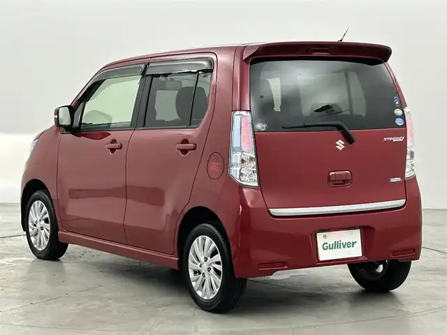 スズキ ワゴンＲ スティングレー X 福岡県 2015(平27)年 7.5万km フェニックスレッドパール 社外ナビ（Ｂｌｕｅｔｏｏｔｈ，フルセグＴＶ）　/ＥＴＣ　/デジタルミラー型ドラレコ　/衝突軽減ブレーキ　/横滑り防止装置　/アイドリングストップ　/シートヒーター　/純正フロアマット　/純正１４インチアルミホイール