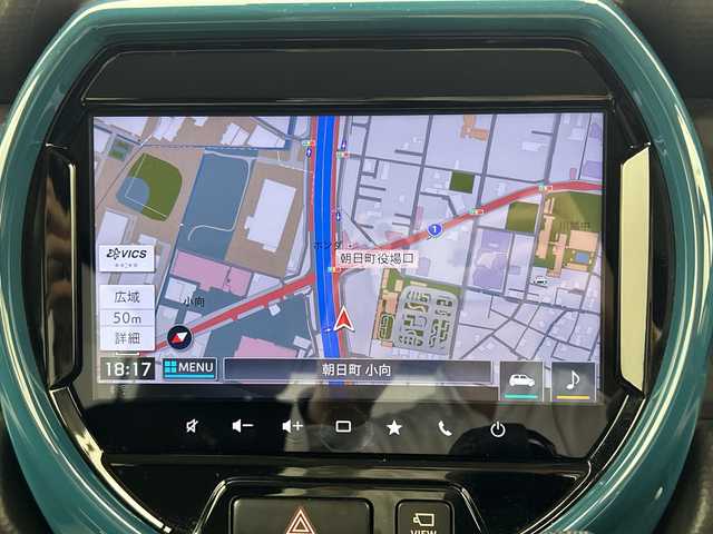 スズキ ハスラー HYBRID X ターボ 三重県 2020(令2)年 3.2万km ブルーイッシュブラックパール3 禁煙車/純正9インチメモリーナビ/全方位カメラ/衝突軽減ブレーキ　/レーンキープアシスト　/レーダークルーズコントロール　/ＤＮ席シートヒーター　/後方コーナーセンサー　/ＥＴＣ　/サイド／カーテンエアバッグ/パドルシフト/スマートキー/プッシュスタート/ステアリングスイッチ