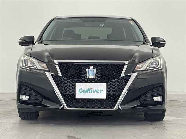 トヨタ クラウン ハイブリッド アスリート 群馬県 2016(平28)年 8.1万km プレシャスブラックパール 225/45R18 91Wタイヤ+18×8Jアルミホイール（スパッタリング塗装）＆センターオーナメント/＝＝＝＝＝/純正8インチナビ/・AM/FM/CD/DVD/SD/Bluetooth/フルセグTV/バックカメラ/クルーズコントロール/ステアリングスイッチ/純正ビルトインETC/MT付AT/前席シートヒーター/ステアリングヒーター/プッシュスタート/スマートキー/前方ドライブレコーダー