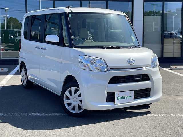 ダイハツ タント X SA 道東・釧路十勝 2014(平26)年 4.5万km パールホワイトⅢ ・４WD/・純正SDメモリナビ/（Bluetooth・CD・DVD・フルセグ・AM・FM）/・バックカメラ/・純正フリップダウンモニター/・純正キー一体型エンジンスターター/・片側パワースライドドア/・スマートキー/・プッシュスタート/・衝突被害軽減システム/・純正フロアマット/・オートライト/・横滑り防止機能/・保証書